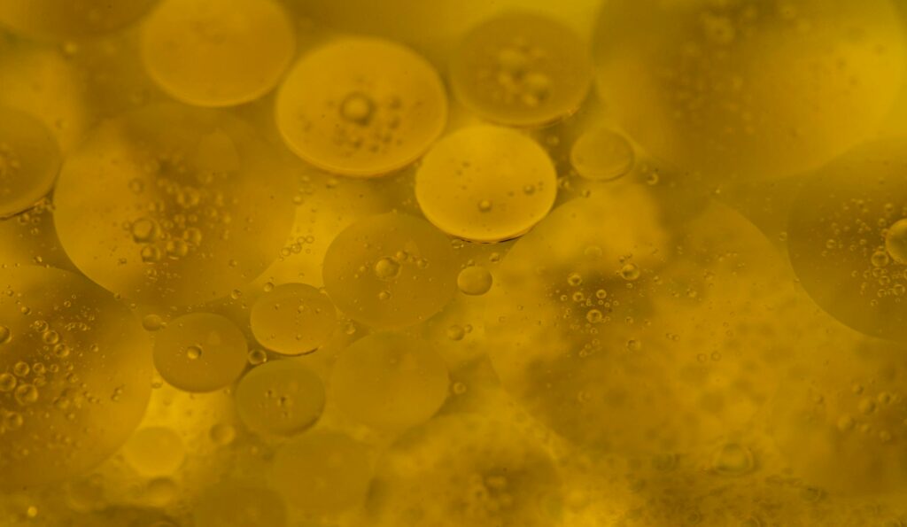 Abstract, Yellow Bubbles